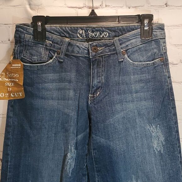 Ci Sono wide leg low rise capris size 5 NWT - Picture 2 of 8